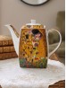 Porcelain Gustav Klimp Art Painting The Kiss Tea Pot With Gift Box
